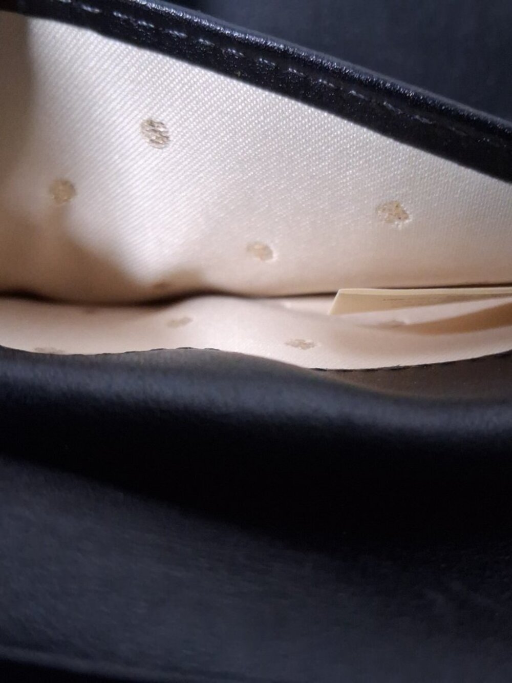 Kate Spade Kennedy Street Snake Wallet Trifold Ivory Black Dots Leather - Picture 16 of 16